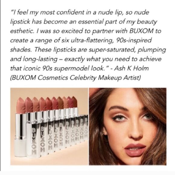 BUXOM Full Force Plumping Lipstick in Angel - Picture 10 of 14